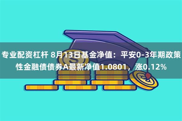 专业配资杠杆 8月13日基金净值：平安0-3年期政策性金融债债券A最新净值1.0801，涨0.12%